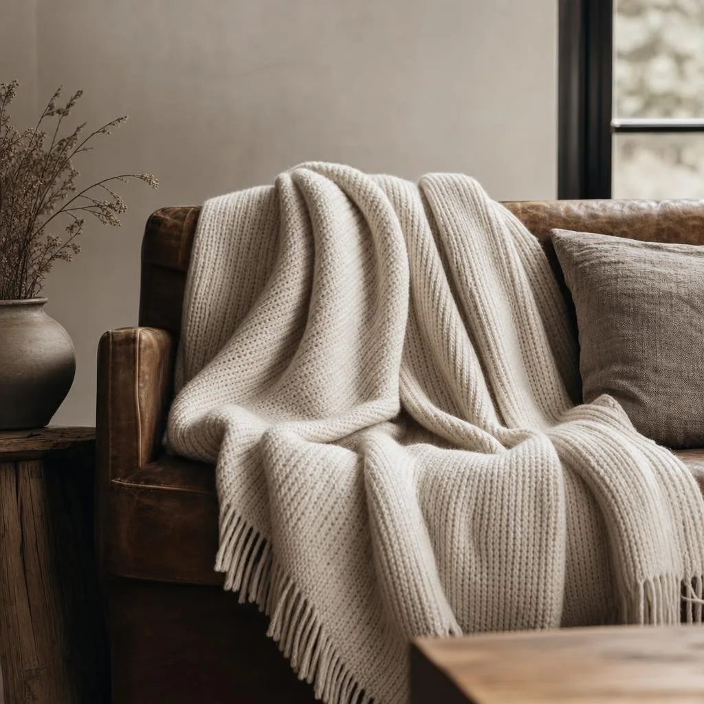 Linen Throw Blanket